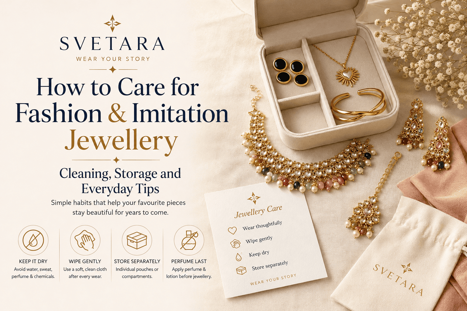 How to Care for Fashion & Imitation Jewellery: Cleaning, Storage and Everyday Tips
